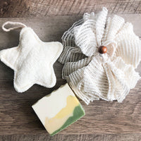 Natural Organic Ramie Bath Sponge - Plastic Free