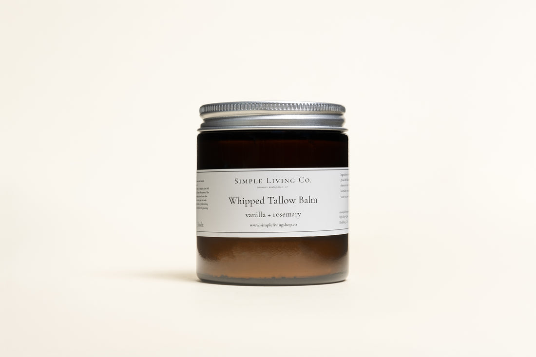 Whipped Tallow Balm | 100% Grass Fed & Organic |Organic Skin Care simple living company organic eco-friendly all natural skin care