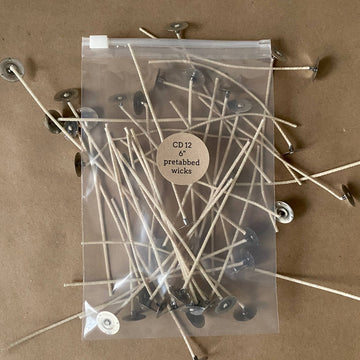CD 12, 6" Candle Wicks: 50 Wicks