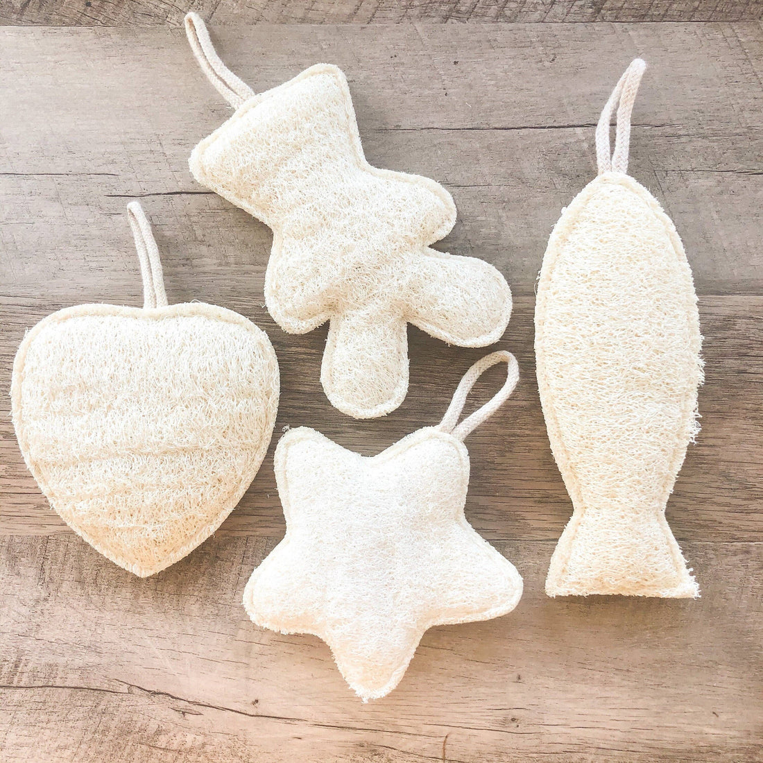 Natural Organic Loofah Bath and Kitchen Sponge: Star