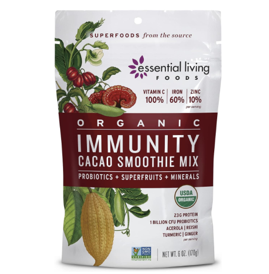 Organic Cacao Protein + Immunity Smoothie