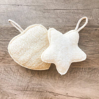 Natural Organic Loofah Bath and Kitchen Sponge: Star