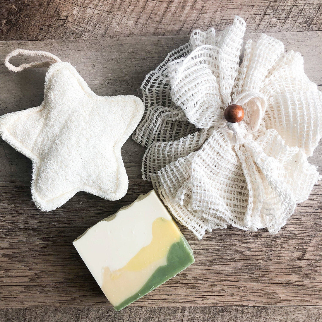 Natural Organic Ramie Bath Sponge - Plastic Free